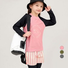 유니프랜드 여아용 포텐 래쉬가드 나글랑 상의 + 9부 하의 + 숏 팬츠 세트 출산/유아동/유아동패션 반품 최저가 13,130원