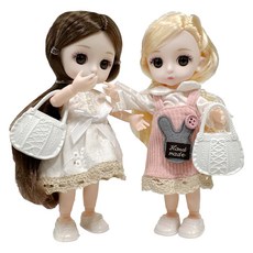 아가플러스 사리엘 미니 구체관절인형 2종 세트, 16cm, 릴리 + 리나, 1세트 완구/취미/인형 반품 최저가 13,610원