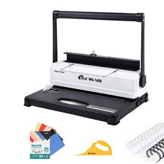 페이퍼프랜드 와이어링 제본기 WS-1600+링24개+표지40매+와이어탈착기, 140매 문구/오피스/사무용품 전문관 반품 최저가 115,000원