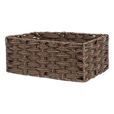 블럭마트 심플 라탄 바구니, 다크브라운, 1개 생활용품/바구니/칸막이 반품 최저가 9,250원