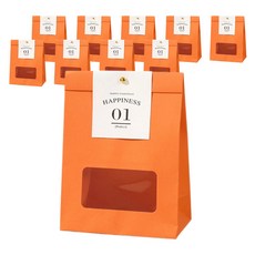 세븐집 크라프트 투명창 각대봉투, 오렌지, 10개 문구/오피스/데코/포장용품 반품 최저가 9,040원