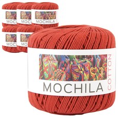 모칠라코튼 뜨개실, 6개, 브릭 홈인테리어/DIY 패키지 반품 최저가 20,250원