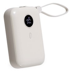 액센 고속 충전 LED 잔량표시 일체형 멀티단자 보조배터리 10000mAh 22.5W, 화이트, B410 가전디지털/1인방송 전문관 반품 최저가 14,650원