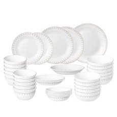 코렐 리틀클로버 원형 10인 식기세트 32p, 혼합색상, 식기 8종, 1세트 주방용품/그릇/홈세트 반품 최저가 198,160원