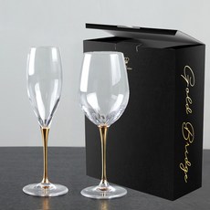 라헨느 골드 브릿지 유니버셜 와인잔 470ml + 샴페인잔 260ml 세트, 1세트 주방용품/와인용품 반품 최저가 75,410원