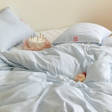 마틸라 러블리무드 리본케이크 이불커버, 블루크림소다 홈인테리어/FW 침구샵 반품 최저가 29,900원