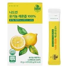니드인 유기농 레몬즙 100%, 20g, 14개 식품/생수/음료 반품 최저가 9,900원