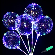 젤루나 3단빛조절 LED 모양 풍선 불빛 이벤트 생일 파티 축제 기념일 + 손펌프 세트 LG-07-1 풍선케이스, 5세트 문구/오피스/파티/이벤트 반품 최저가 6,660원