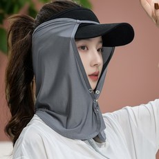온업 모자 썬가드 얼굴 햇빛가리개, 다크그레이 스포츠/레저/등산/아웃도어 반품 최저가 5,900원