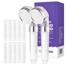 코멧 정수필터 샤워기 헤드 2p + 리필필터 10p 세트, 1개, 화이트 홈인테리어/욕실용품 반품 최저가 8,920원