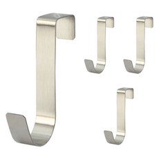 리빙홈디테일 싱크대 도어 후크걸이 LHD-039, 실버, 4개 생활용품/옷걸이 반품 최저가 3,090원