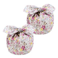 도나앤데코 예쁜 디자인 도시락 보자기 봄꽃 퍼플 계열, 2개 주방용품/주방잡화 반품 최저가 2,720원