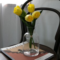 마쉬매리골드 인테리어 소품 모던 유리화병 18cm, 투명 홈인테리어/홈데코/디퓨저 반품 최저가 6,480원