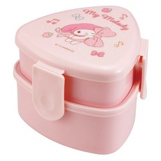 스케이터 ONWT1AG 항균 세모 휴대용기 + 포크 500ml 2단 도시락, 산리오핑크, 1개 주방용품/밀폐저장/도시락 반품 최저가 8,000원