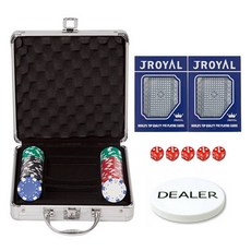 다싸몰 국제규격 컬러 포커칩 100p 실버 알루미늄케이스 세트, 혼합색상, 1개 완구/취미/보드게임 반품 최저가 10,770원