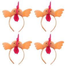 파티공구 꼬꼬머리띠, 혼합색상, 4개 완구/취미/역할놀이 반품 최저가 10,010원