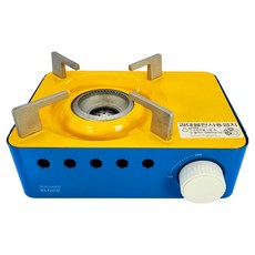 썬터치 블럭버너 미니 휴대용 가스레인지, 옐로우 + 블루, 1개 주방용품/주방조리도구 반품 최저가 45,020원