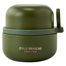 오슬로 브리오슈 푸드자 보온 도시락, 딥그린, 220ml, 1개 주방용품/보온/보냉용품 반품 최저가 21,380원
