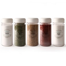 비프로젝트 화이트텍 양념통 세트, 1세트, 양념통 5p + 투명 스티커 8p 주방용품/밀폐저장/도시락 반품 최저가 8,170원