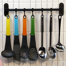 완겔 메탈 무타공 주방 걸이 400 x 90 mm GJ-18705-07B-B40, 블랙, 1개 주방용품/주방조리도구 반품 최저가 9,480원