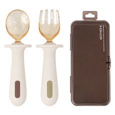 마더케이 유아용 PPSU 자기주도 스푼 + 포크 세트, 혼합색상, 1세트 출산/유아동/이유용품/유아식기 반품 최저가 10,950원