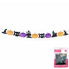 파티쇼 할로윈 펠트 가랜드, 유령의집, 1개 문구/오피스/파티/이벤트 반품 최저가 4,270원