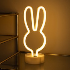 루아즈 LED 네온사인 무드등 인테리어 감성 단스탠드 조명 토끼, 혼합색상 출산/유아동/수유용품 반품 최저가 5,680원