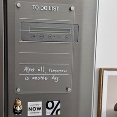 만들하비 냉장고 붙이는 자석 메모보드 세로형리스트, 아크릴 완구/취미/학습완구/교구 반품 최저가 10,800원