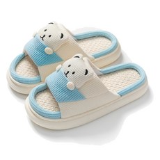 에버하우스 곰돌이 쿠션 미끄럼방지 거실화, 블루, 1개 생활용품/생활잡화 반품 최저가 9,290원