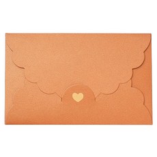 마켓감성 레이스하트 다용도 봉투, 오렌지골드, 30개 문구/오피스/카드/엽서/봉투 반품 최저가 9,400원