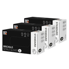 브릭글로 스탠다드 니트릴장갑 100p, 블랙, 소(S), 3개 주방용품/일회용품/종이컵 반품 최저가 25,840원