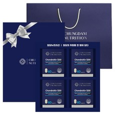 청담뉴트리션 콘드로이친 1200 명절 선물세트 240정 + 쇼핑백, 60정, 4개 헬스/건강식품/건강식품 반품 최저가 48,120원