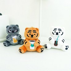 무직타이거 시팅 인형 가방고리, 11cm, 오렌지적호, 1개 생활용품/생활잡화 반품 최저가 4,150원