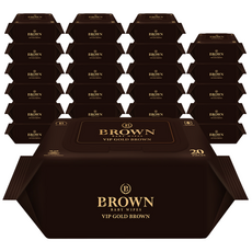 브라운 VIP 골드브라운 엠보싱 저자극 아기물티슈 캡형, 77g, 20매, 24개 생활용품/화장지/물티슈 반품 최저가 27,160원