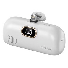 원이네 도킹형 잔량표시 보조배터리 5000mAh C타입, 화이트 가전디지털/1인방송 전문관 반품 최저가 10,000원