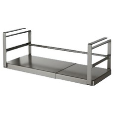 우리집창고 길이조절 무타공 다용도 언더선반, 블랙, 1개 주방용품/주방수납/정리 반품 최저가 12,300원