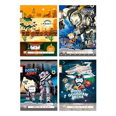 영아트 10칸 남아용 국어노트, 랜덤 발송, 10개 문구/오피스/학용품/수업준비 반품 최저가 4,400원