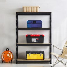 피피랙 국내생산 무볼트 무소음 조립식 앵글선반, 블랙, 4단 홈인테리어/선반/정리대 반품 최저가 39,120원