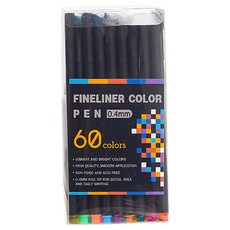 코히모 피그먼트 라이너 컬러 파인라이너 드로잉 캘리그라피 0.4mm 세트 4W073, 60색 문구/오피스/미술/화방용품 반품 최저가 9,920원