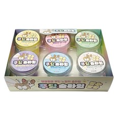 2000 푸딩 슬라임 6종 세트, 1세트, 노랑, 분홍, 연두, 보라, 하늘, 흰색 완구/취미/역할놀이 반품 최저가 6,140원