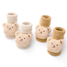 우주아이 유아용 베베곰 양말 2켤레 세트 패션의류/잡화/유아동패션 반품 최저가 5,340원