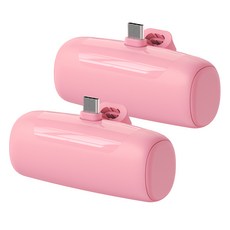 에토프 도킹 일체형 미니 무선 보조배터리 5000mAh C타입 2개, SPE-PA5GPQCP, 핑크 가전디지털/1인방송 전문관 반품 최저가 8,880원