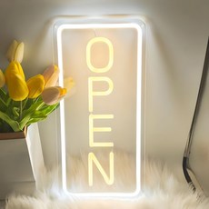 LED OPEN 네온간판, 전구색, 1개 홈인테리어/조명/스탠드 반품 최저가 24,860원