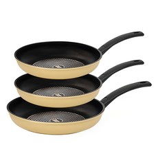 인터쿡 다이아 후라이팬 세트 3개, 옐로우, 후라이팬 28cm + 후라이팬 24cm 2p, 1세트 주방용품/냄비/프라이팬 반품 최저가 31,340원