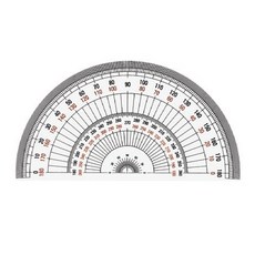 코링 템플레이트 반원 분도기 18cm K-1800, 1개 홈인테리어/수예/수선 반품 최저가 2,440원