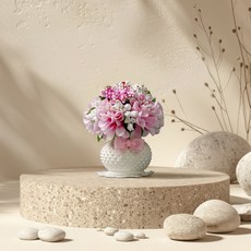 morningscent 납골당 미니 조화 꽃병, 핑크, 1개 홈인테리어/원예/가드닝 반품 최저가 13,030원
