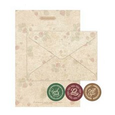 세븐집 고급 편지지 봉투 세트, A타입, 3세트 문구/오피스/카드/엽서/봉투 반품 최저가 3,450원