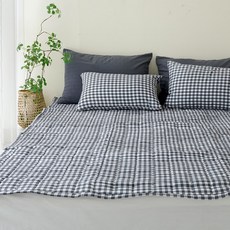 스코홈 단잠체크 사계절 양면 침대패드, 체크차콜 홈인테리어/침구 반품 최저가 14,760원