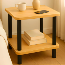 제이유엔비아이 스퀘어 사각 사이드 테이블, 원목색 undefined/undefined 반품 최저가 13,960원