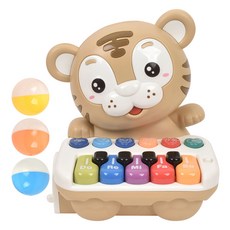 공굴리기 호랑이 멀티 피아노 완구, 살구색, 1개 완구/취미/신생아/영아완구 반품 최저가 9,630원